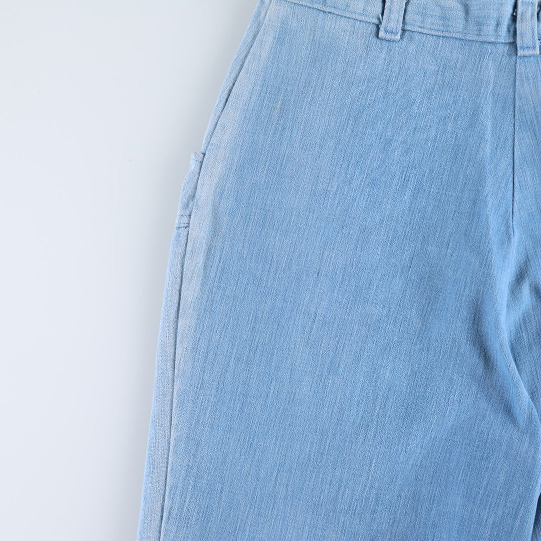 Peddlers II Bootcut Flare Pants, Women's Size M (equivalent to W26), Vintage cotton Blue type light blue Vintage Second Hand