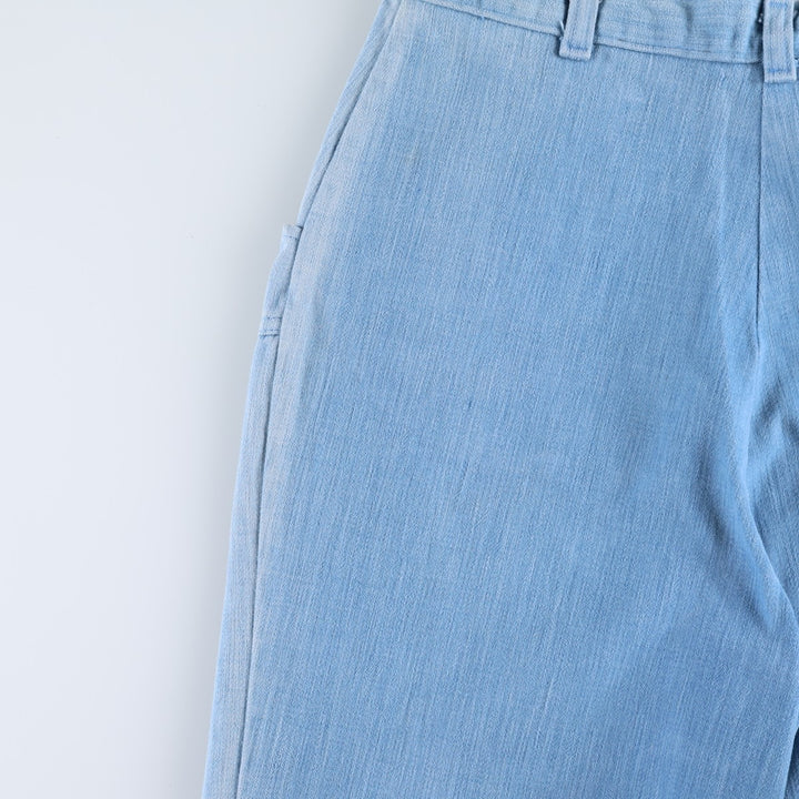Peddlers II Bootcut Flare Pants, Women's Size M (equivalent to W26), Vintage cotton Blue type light blue Vintage Second Hand