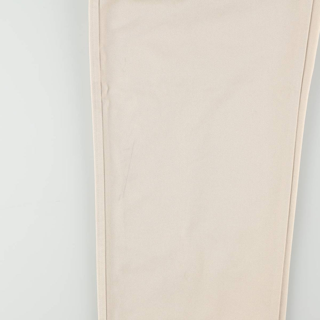 GAP KHAKIS RELAXED FIT Two-Pleat Chino Pants, Women's Size L (equivalent to W28) cotton Beige type Vintage Second Hand