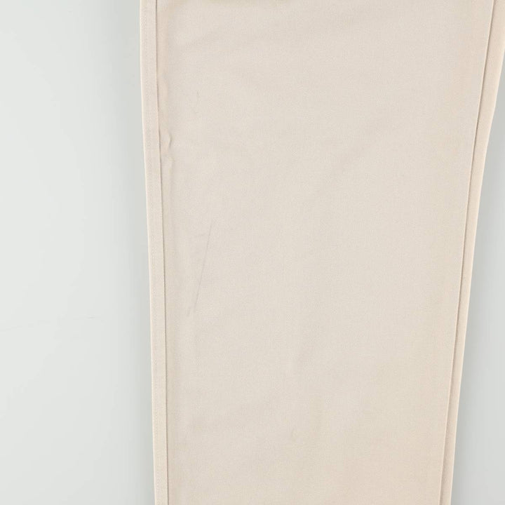 GAP KHAKIS RELAXED FIT Two-Pleat Chino Pants, Women's Size L (equivalent to W28) cotton Beige type Vintage Second Hand