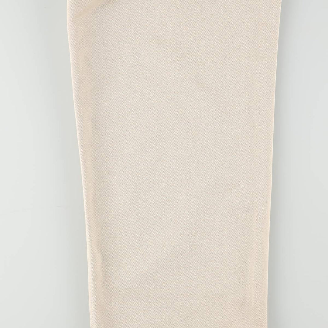 GAP KHAKIS RELAXED FIT Two-Pleat Chino Pants, Women's Size L (equivalent to W28) cotton Beige type Vintage Second Hand
