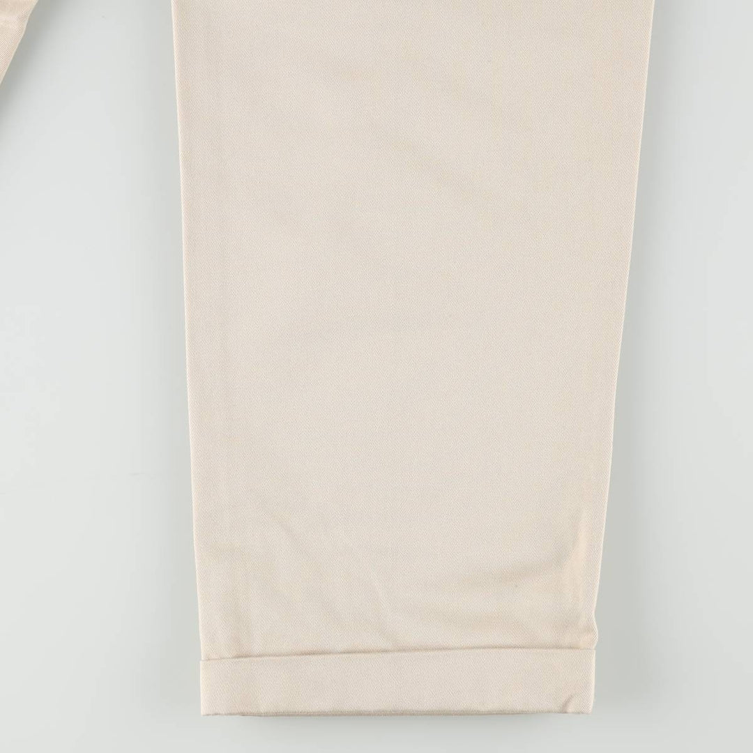 GAP KHAKIS RELAXED FIT Two-Pleat Chino Pants, Women's Size L (equivalent to W28) cotton Beige type Vintage Second Hand