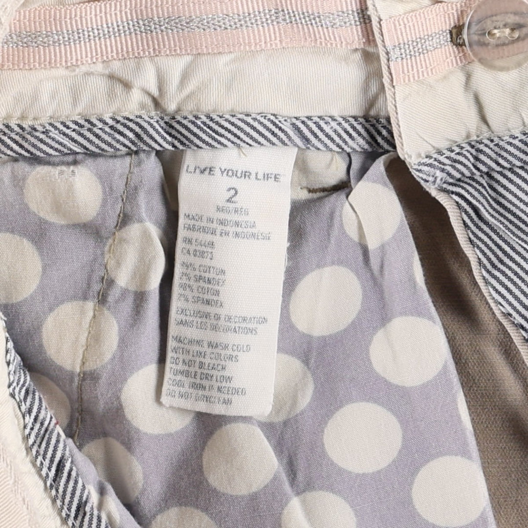 American Eagle Outfitters Chino Pants, Women's Size L (equivalent to W30) cotton Beige type Vintage Second Hand
