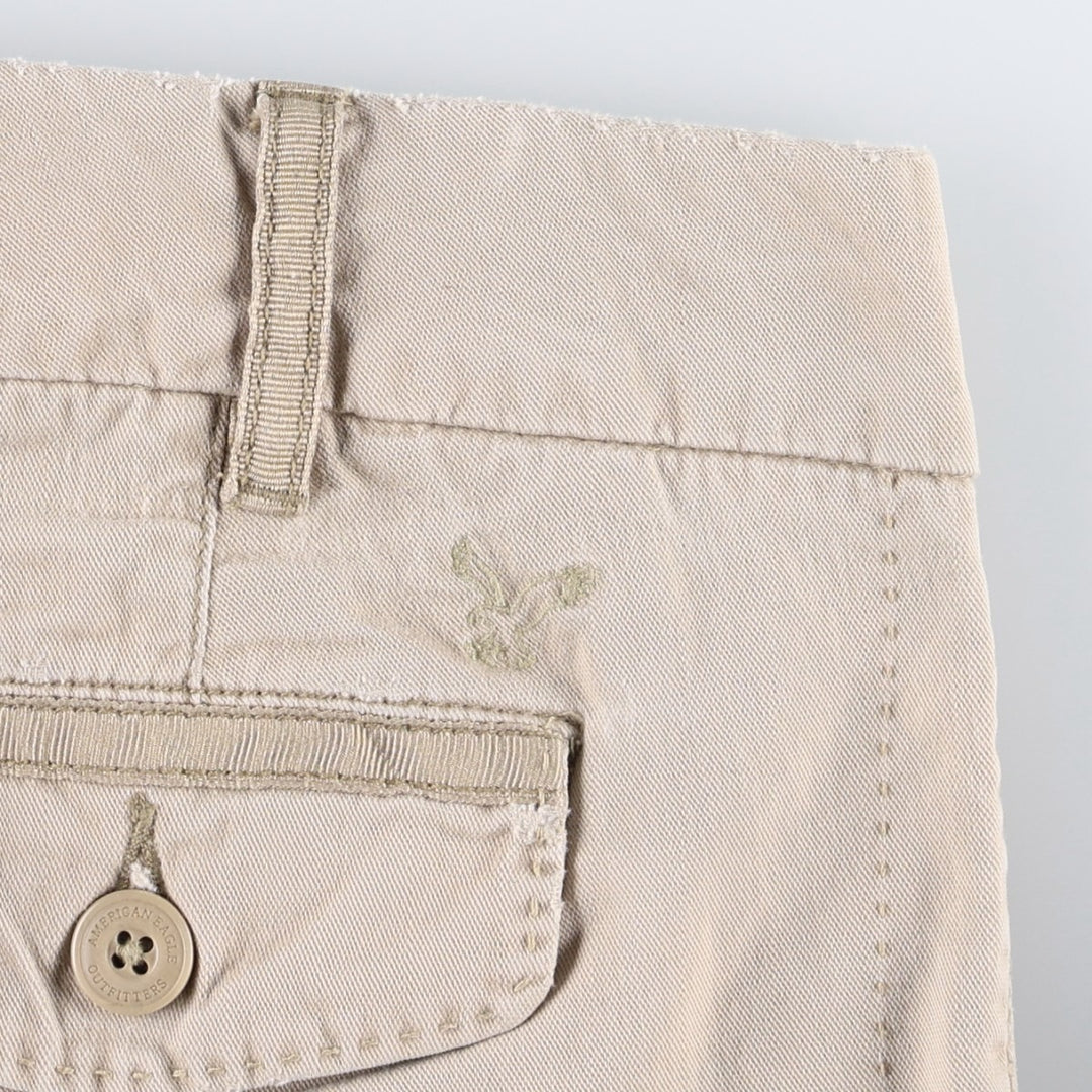 American Eagle Outfitters Chino Pants, Women's Size L (equivalent to W30) cotton Beige type Vintage Second Hand