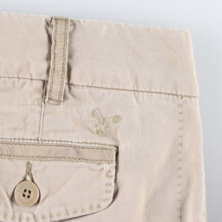 American Eagle Outfitters Chino Pants, Women's Size L (equivalent to W30) cotton Beige type Vintage Second Hand