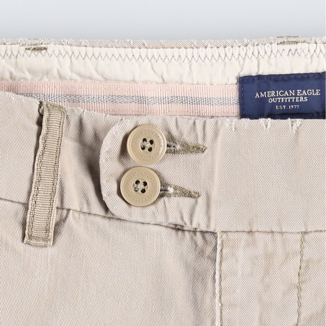 American Eagle Outfitters Chino Pants, Women's Size L (equivalent to W30) cotton Beige type Vintage Second Hand