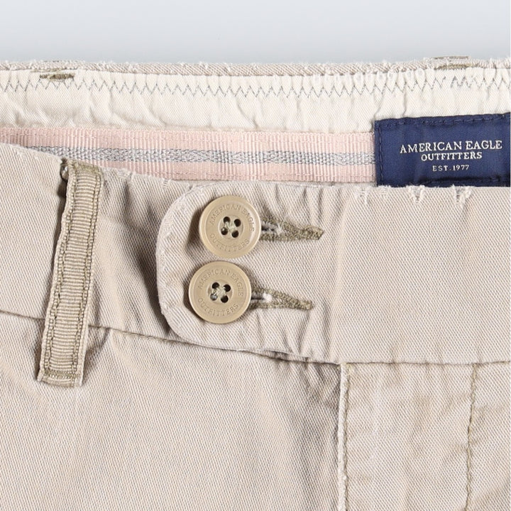 American Eagle Outfitters Chino Pants, Women's Size L (equivalent to W30) cotton Beige type Vintage Second Hand