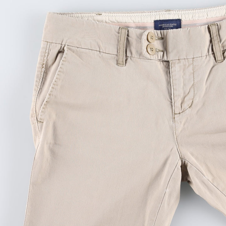 American Eagle Outfitters Chino Pants, Women's Size L (equivalent to W30) cotton Beige type Vintage Second Hand