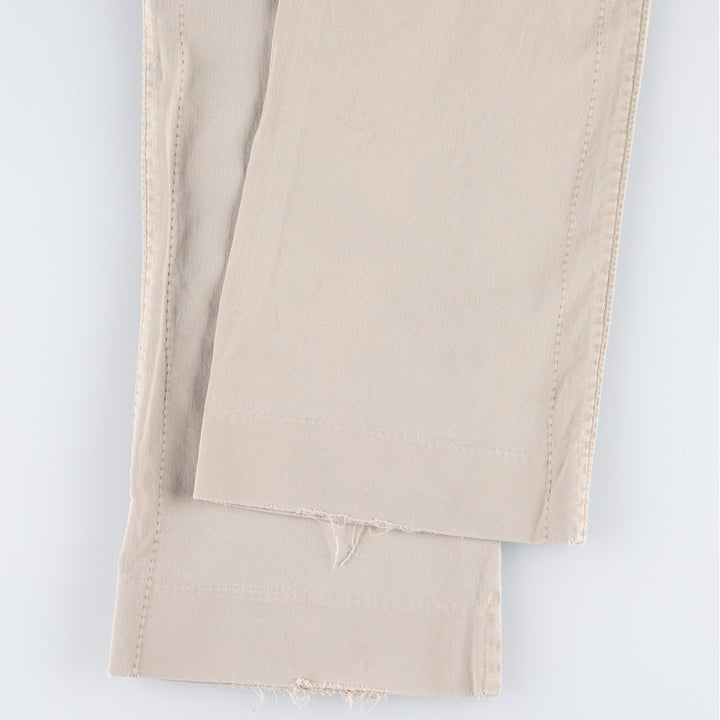 American Eagle Outfitters Chino Pants, Women's Size L (equivalent to W30) cotton Beige type Vintage Second Hand