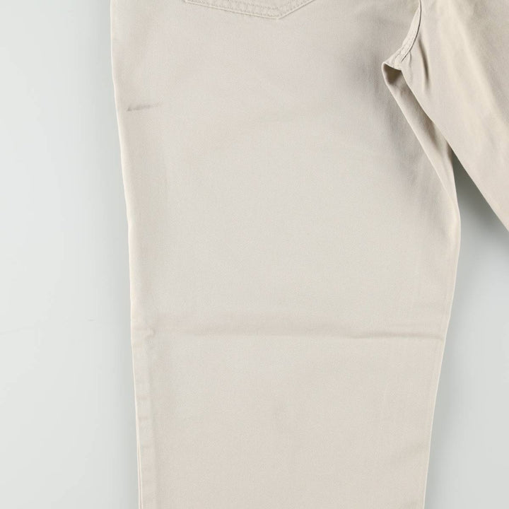 2000'S Ralph Lauren POLO JEANS COMPANY Chino Pants, Women's Size L (equivalent to W30) cotton ivory Vintage Second Hand