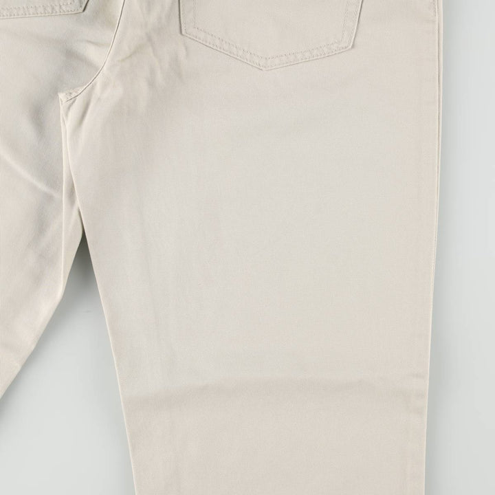 2000'S Ralph Lauren POLO JEANS COMPANY Chino Pants, Women's Size L (equivalent to W30) cotton ivory Vintage Second Hand