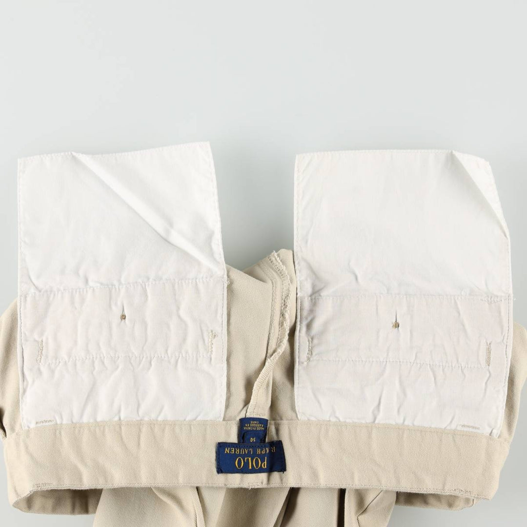 Ralph Lauren POLO RALPH LAUREN Chino Pants, Women's Size M (equivalent to W26) cotton Beige type Vintage Second Hand