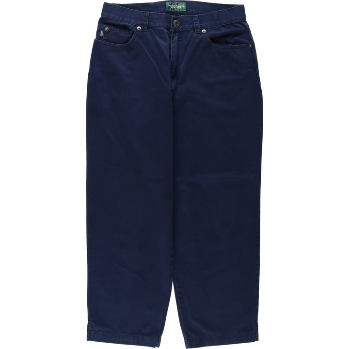 Ralph Lauren LAUREN JEANS CO Chino Pants, Women's Size L (equivalent to W29) cotton navy blue type Vintage Second Hand