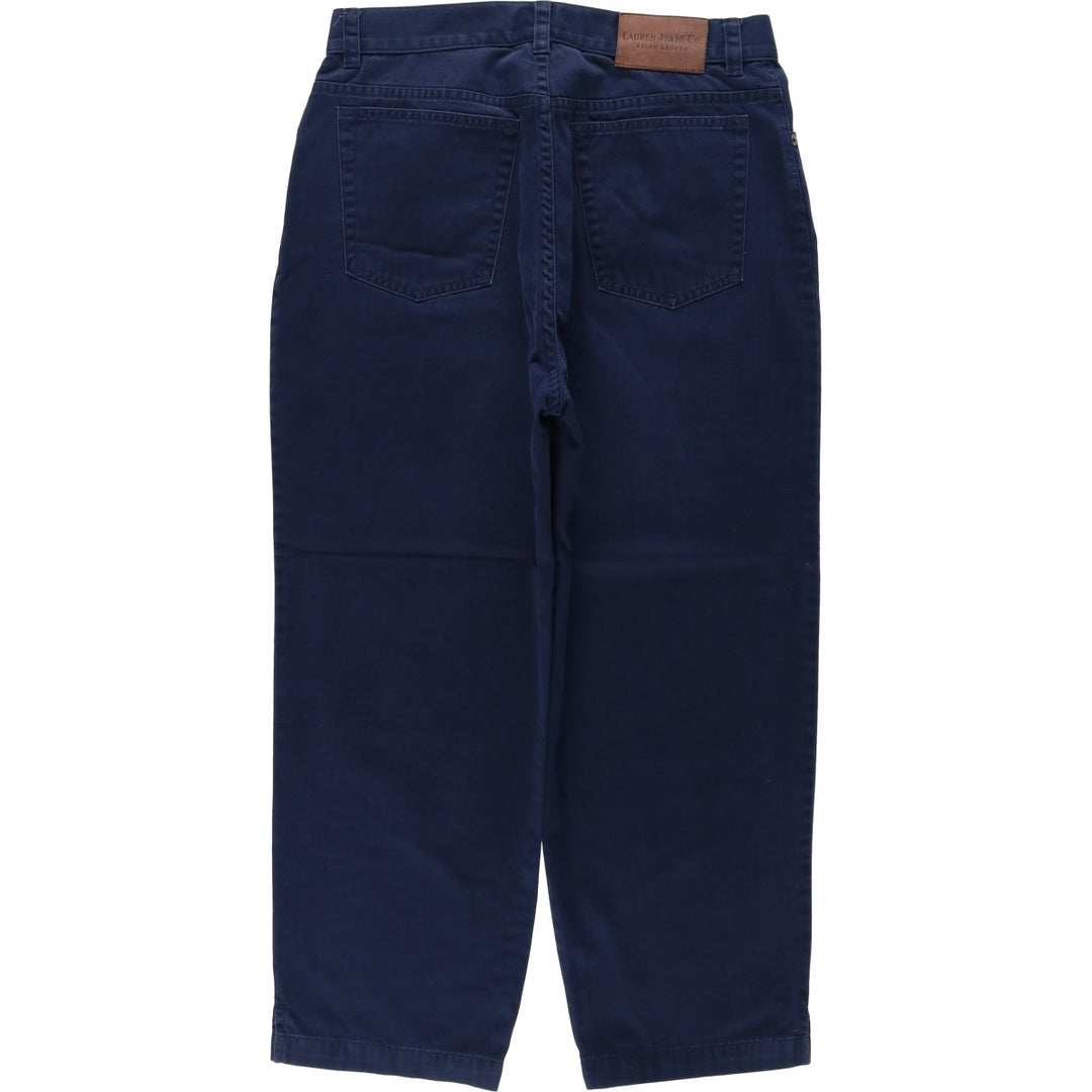 Ralph Lauren LAUREN JEANS CO Chino Pants, Women's Size L (equivalent to W29) cotton navy blue type Vintage Second Hand