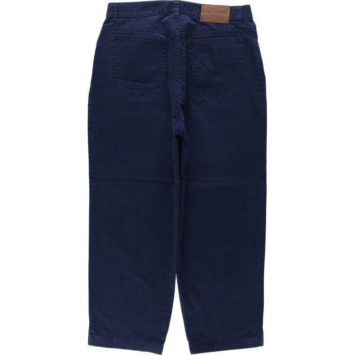 Ralph Lauren LAUREN JEANS CO Chino Pants, Women's Size L (equivalent to W29) cotton navy blue type Vintage Second Hand