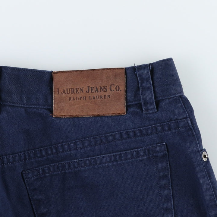 Ralph Lauren LAUREN JEANS CO Chino Pants, Women's Size L (equivalent to W29) cotton navy blue type Vintage Second Hand