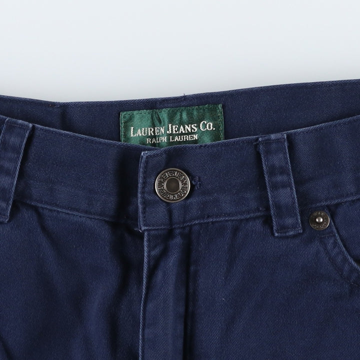 Ralph Lauren LAUREN JEANS CO Chino Pants, Women's Size L (equivalent to W29) cotton navy blue type Vintage Second Hand