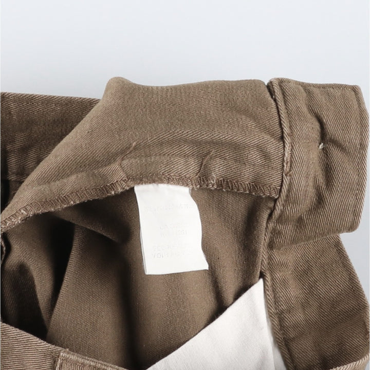 Vintage 1980'S Ralph Lauren POLO by Ralph Lauren two-pleat chino pants, women's size M (equivalent to W26). unclear brown type Vintage Second Hand