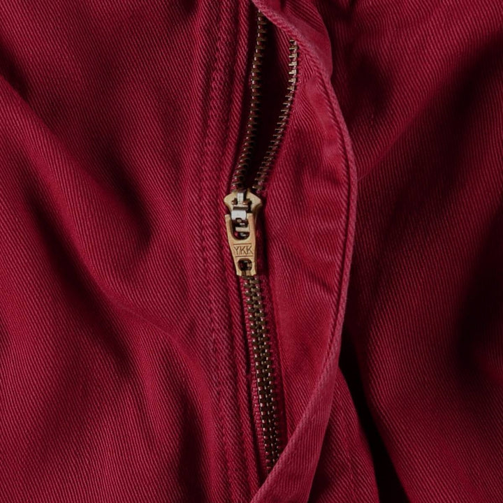 Ralph Lauren POLO by Ralph Lauren Two-Pleat Chino Pants, Made in USA, Women's Size L (W28 equivalent) unclear red type Vintage Second Hand