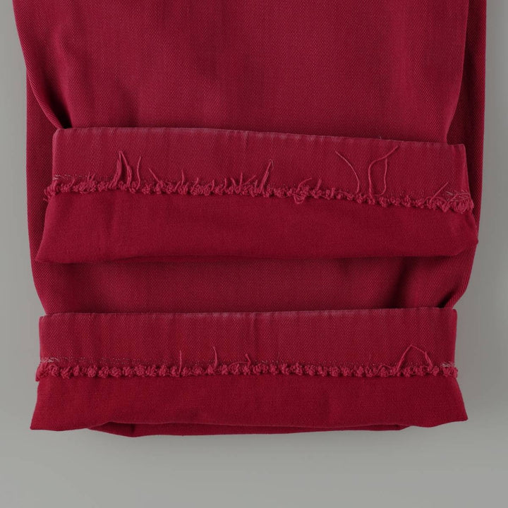 Ralph Lauren POLO by Ralph Lauren Two-Pleat Chino Pants, Made in USA, Women's Size L (W28 equivalent) unclear red type Vintage Second Hand