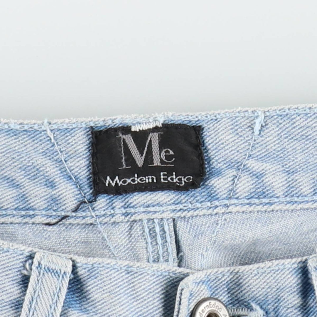 Modern Edge Denim Painter Pants, Women's Size L (equivalent to W29) cotton Blue type light blue Vintage Second Hand