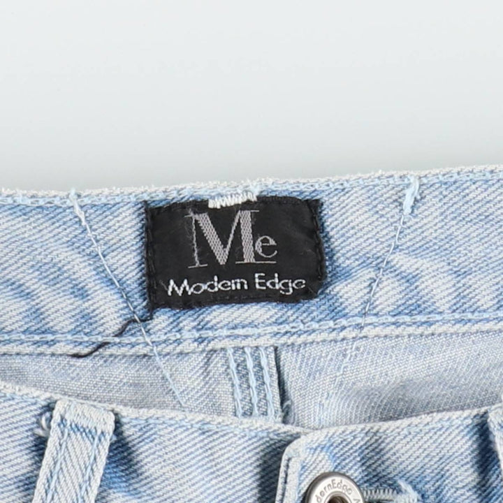 Modern Edge Denim Painter Pants, Women's Size L (equivalent to W29) cotton Blue type light blue Vintage Second Hand