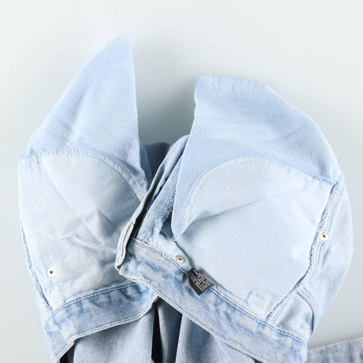 Modern Edge Denim Painter Pants, Women's Size L (equivalent to W29) cotton Blue type light blue Vintage Second Hand