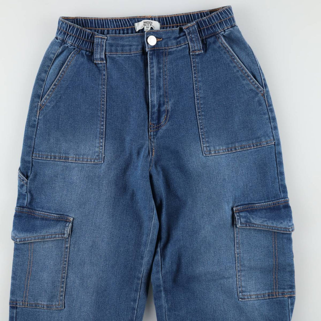 MADDEN NYC Denim Painter Pants, Women's Size L (equivalent to W27) cotton blue type Vintage Second Hand