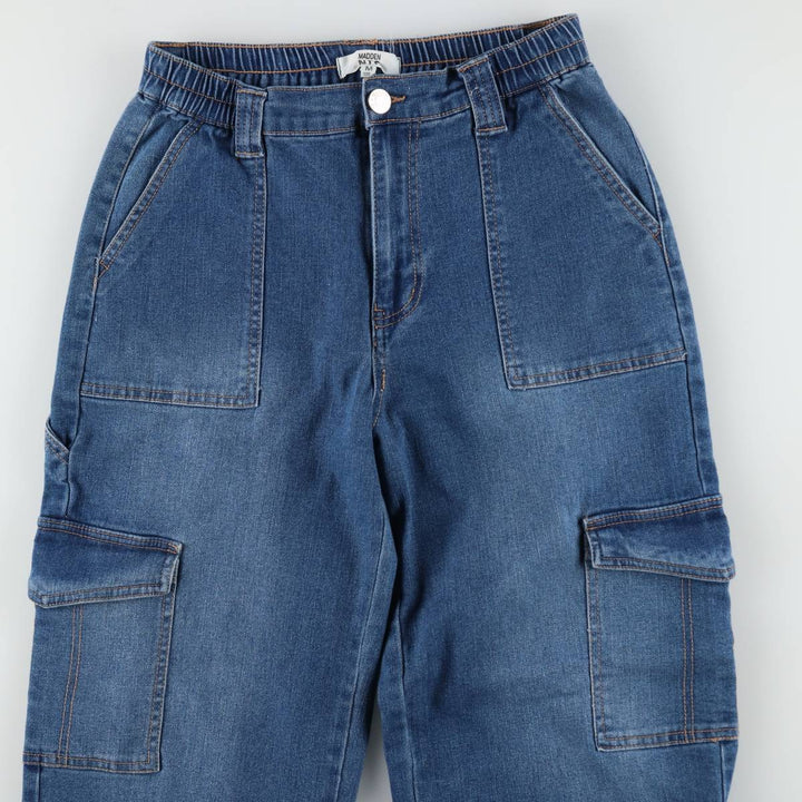 MADDEN NYC Denim Painter Pants, Women's Size L (equivalent to W27) cotton blue type Vintage Second Hand