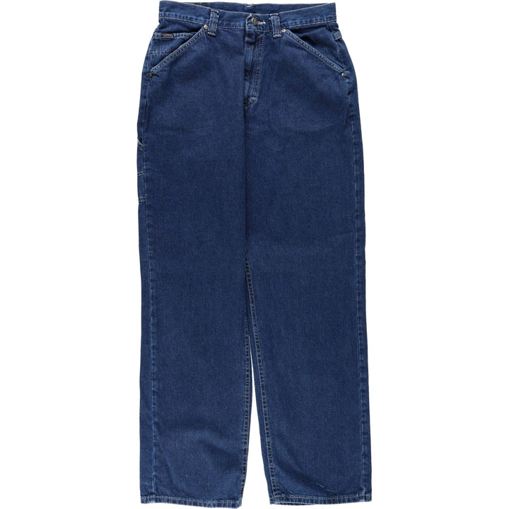 RIDERS denim painter pants, made in the USA, women's size XL (equivalent to W31). cotton blue type Vintage Second Hand