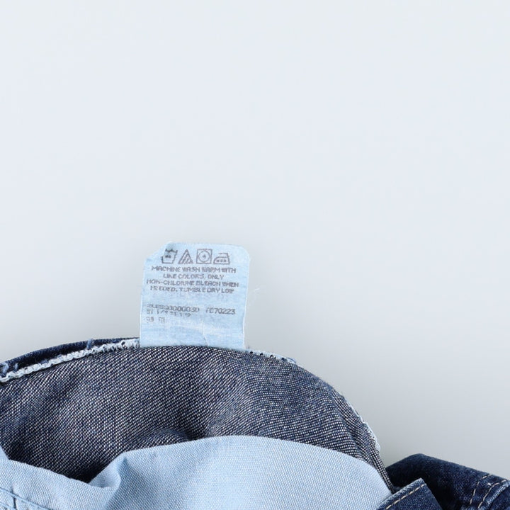 RIDERS denim painter pants, made in the USA, women's size XL (equivalent to W31). cotton blue type Vintage Second Hand