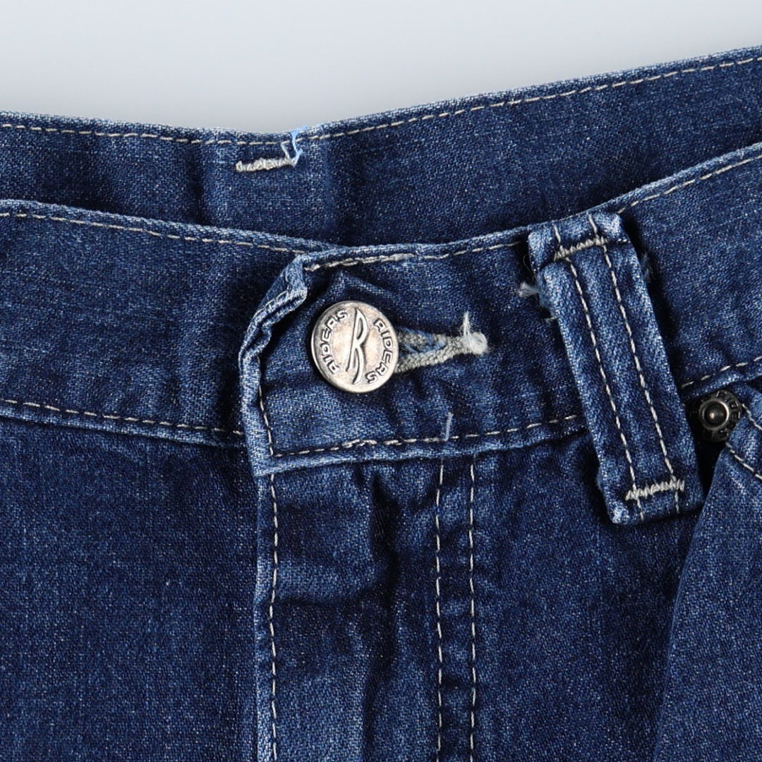 RIDERS denim painter pants, made in the USA, women's size XL (equivalent to W31). cotton blue type Vintage Second Hand