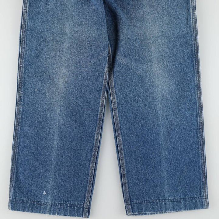 Carhartt denim painter pants, women's size L (equivalent to W28). unclear blue type Vintage Second Hand