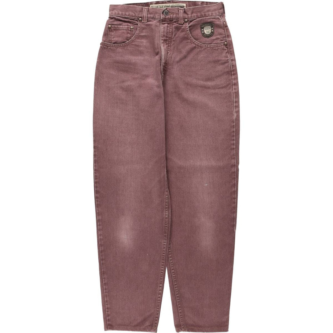 1990'S Levi's Silver Tab Tapered Denim Pants, Women's Size L (equivalent to W27), Vintage unclear red type reddish brown Vintage Second Hand