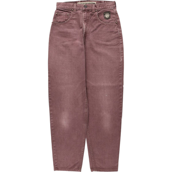 1990'S Levi's Silver Tab Tapered Denim Pants, Women's Size L (equivalent to W27), Vintage unclear red type reddish brown Vintage Second Hand
