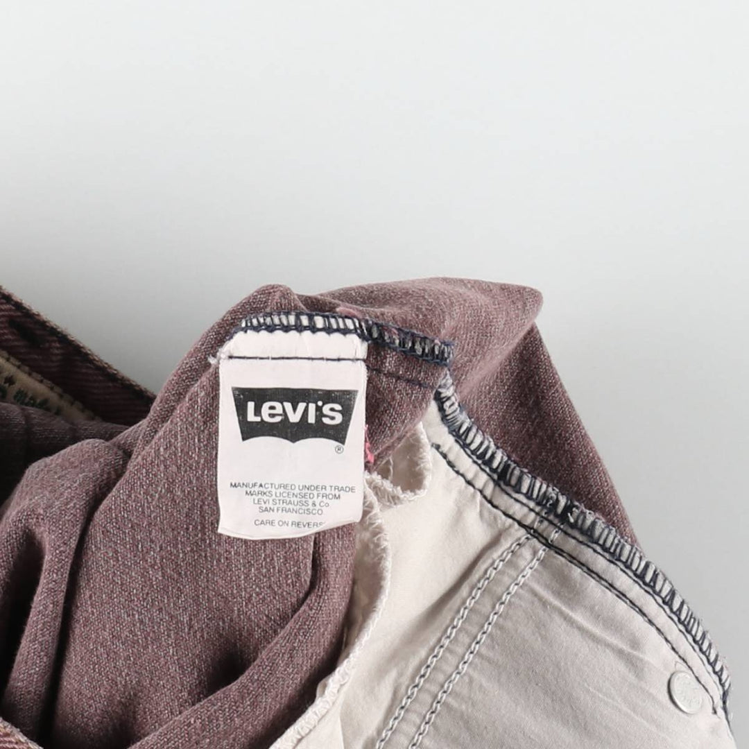 1990'S Levi's Silver Tab Tapered Denim Pants, Women's Size L (equivalent to W27), Vintage unclear red type reddish brown Vintage Second Hand