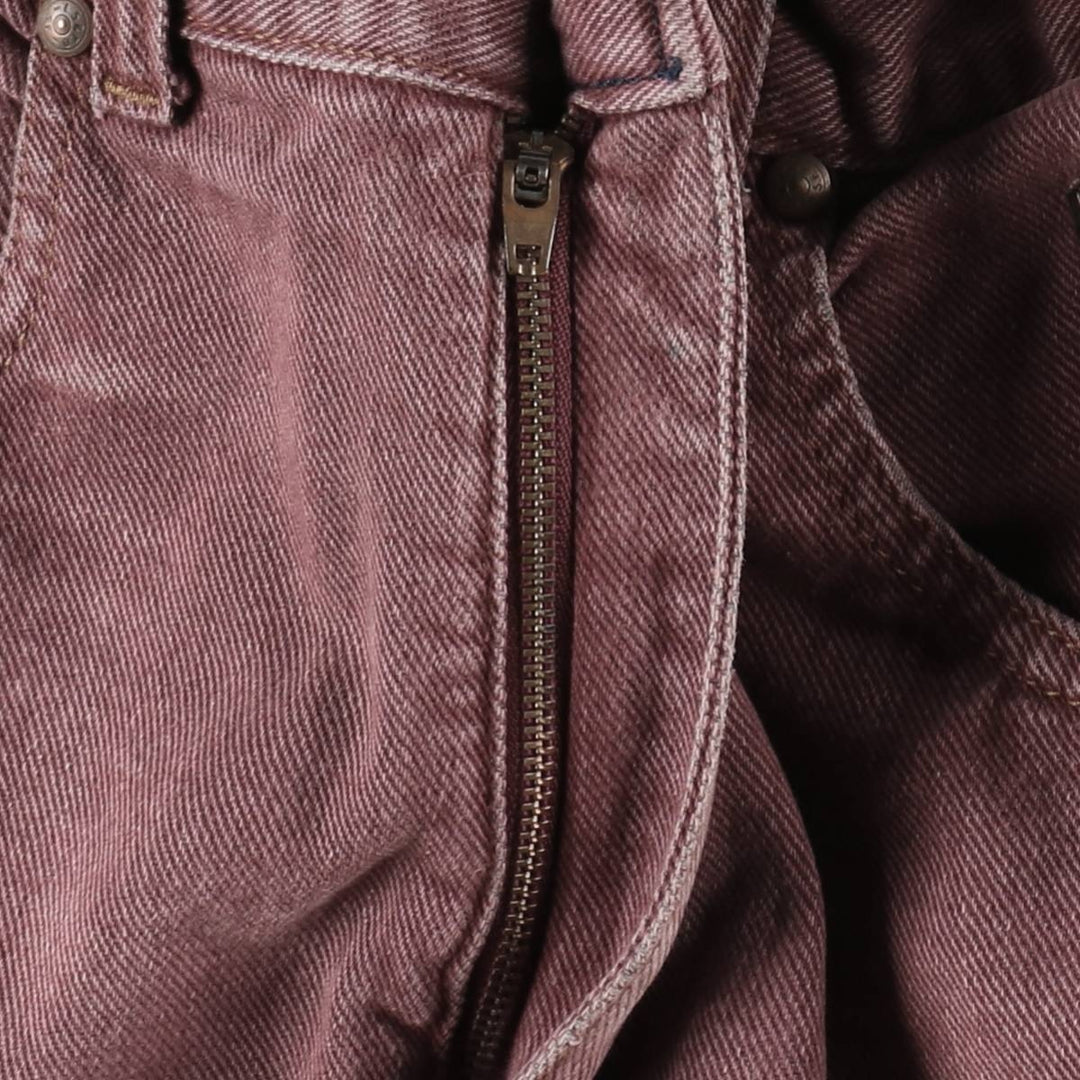 1990'S Levi's Silver Tab Tapered Denim Pants, Women's Size L (equivalent to W27), Vintage unclear red type reddish brown Vintage Second Hand
