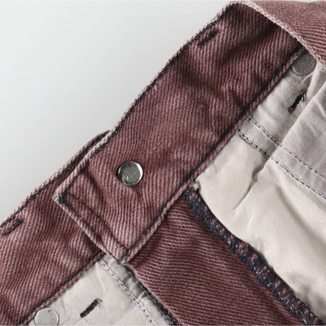 1990'S Levi's Silver Tab Tapered Denim Pants, Women's Size L (equivalent to W27), Vintage unclear red type reddish brown Vintage Second Hand