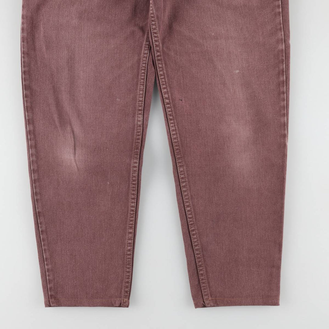 1990'S Levi's Silver Tab Tapered Denim Pants, Women's Size L (equivalent to W27), Vintage unclear red type reddish brown Vintage Second Hand
