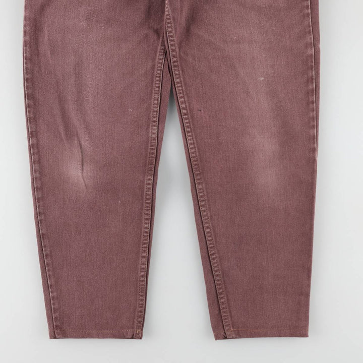 1990'S Levi's Silver Tab Tapered Denim Pants, Women's Size L (equivalent to W27), Vintage unclear red type reddish brown Vintage Second Hand