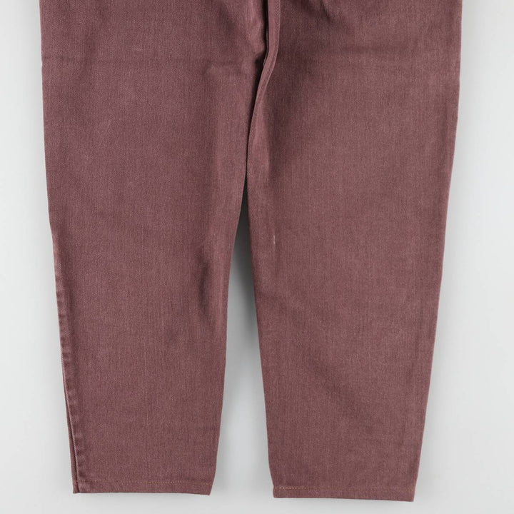 1990'S Levi's Silver Tab Tapered Denim Pants, Women's Size L (equivalent to W27), Vintage unclear red type reddish brown Vintage Second Hand