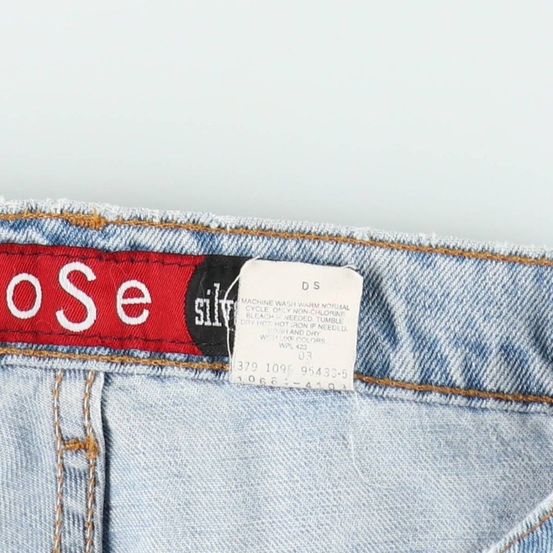 90'S Levi's Silver Tab Loose Tapered Denim Pants, Made in USA, Women's Size L (W29 equivalent), Vintage cotton blue type Vintage Second Hand