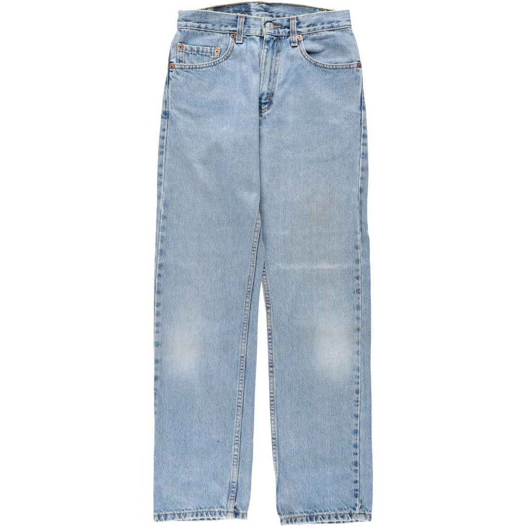 2000'S Levi's 505 Regular Fit Straight Leg Tapered Denim Pants, Made in USA, Women's Size L (equivalent to W27) cotton blue type Vintage Second Hand