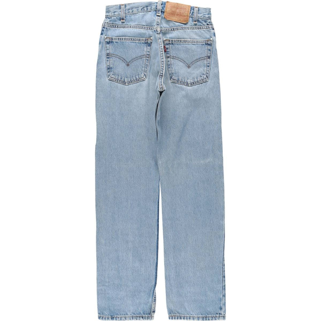 2000'S Levi's 505 Regular Fit Straight Leg Tapered Denim Pants, Made in USA, Women's Size L (equivalent to W27) cotton blue type Vintage Second Hand