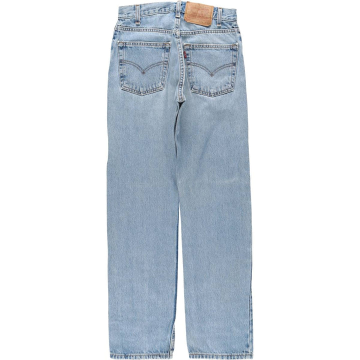 2000'S Levi's 505 Regular Fit Straight Leg Tapered Denim Pants, Made in USA, Women's Size L (equivalent to W27) cotton blue type Vintage Second Hand