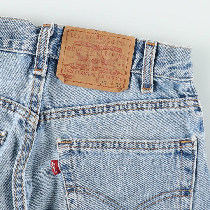 2000'S Levi's 505 Regular Fit Straight Leg Tapered Denim Pants, Made in USA, Women's Size L (equivalent to W27) cotton blue type Vintage Second Hand