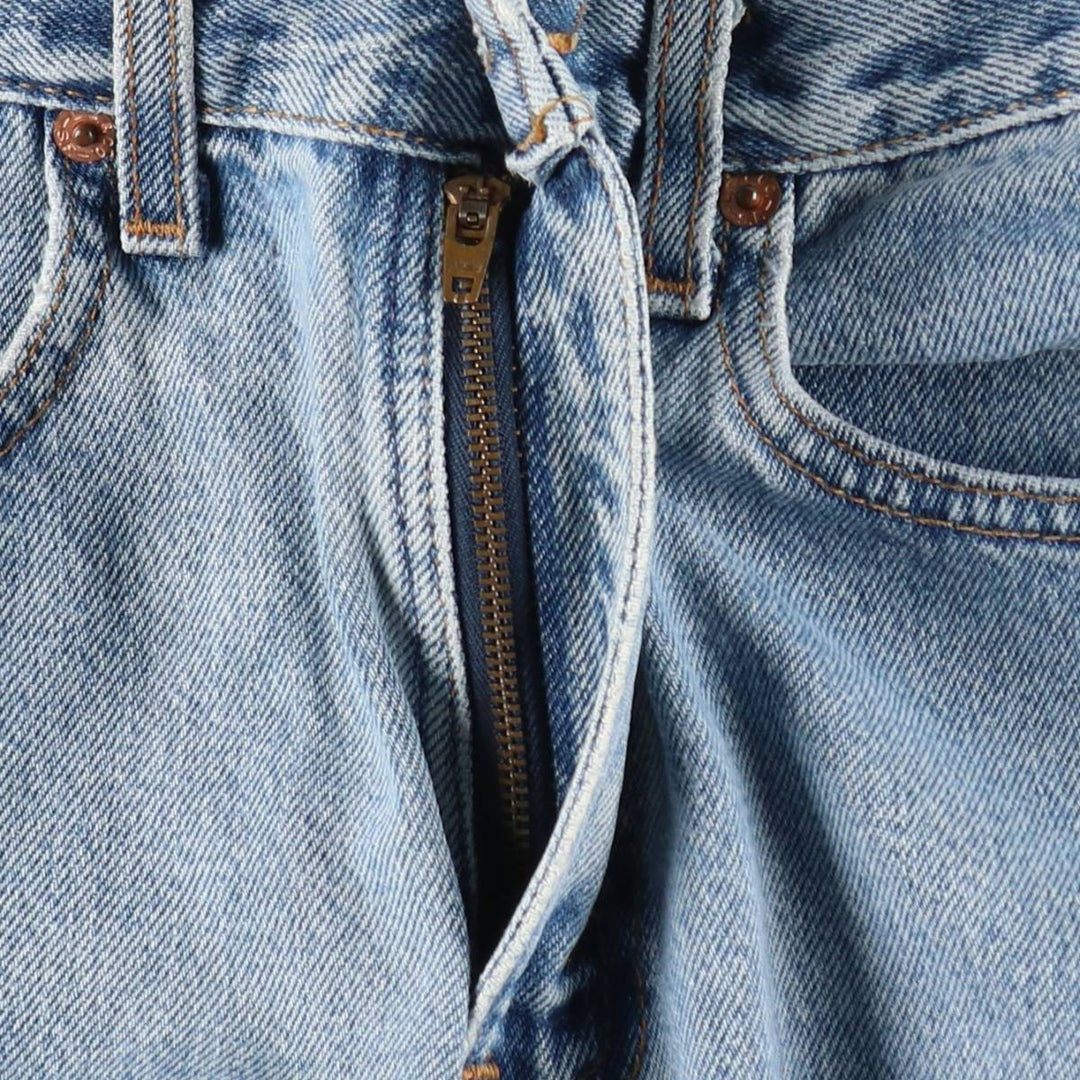 2000'S Levi's 505 Regular Fit Straight Leg Tapered Denim Pants, Made in USA, Women's Size L (equivalent to W27) cotton blue type Vintage Second Hand
