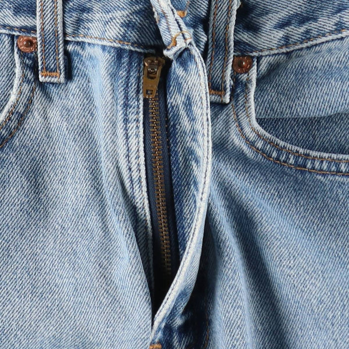 2000'S Levi's 505 Regular Fit Straight Leg Tapered Denim Pants, Made in USA, Women's Size L (equivalent to W27) cotton blue type Vintage Second Hand