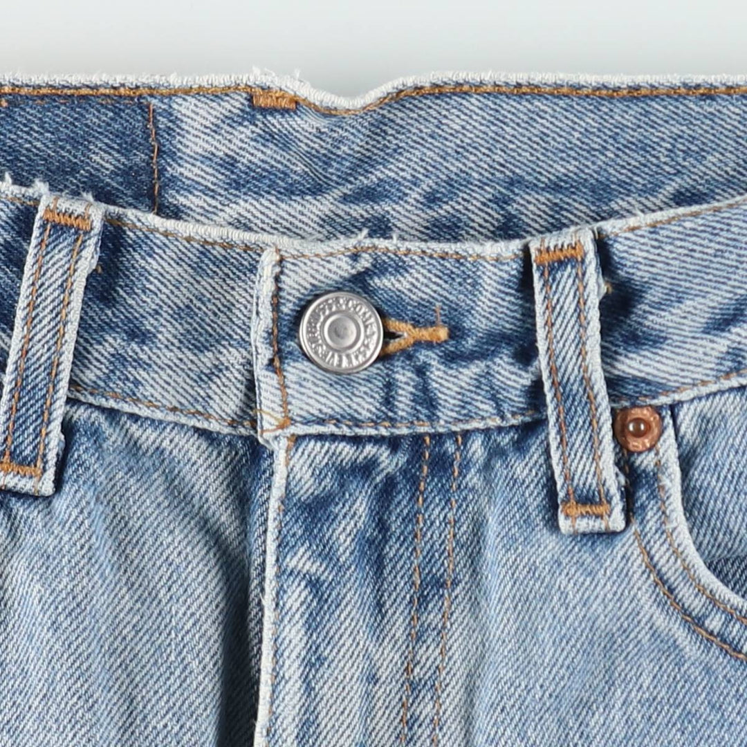 2000'S Levi's 505 Regular Fit Straight Leg Tapered Denim Pants, Made in USA, Women's Size L (equivalent to W27) cotton blue type Vintage Second Hand