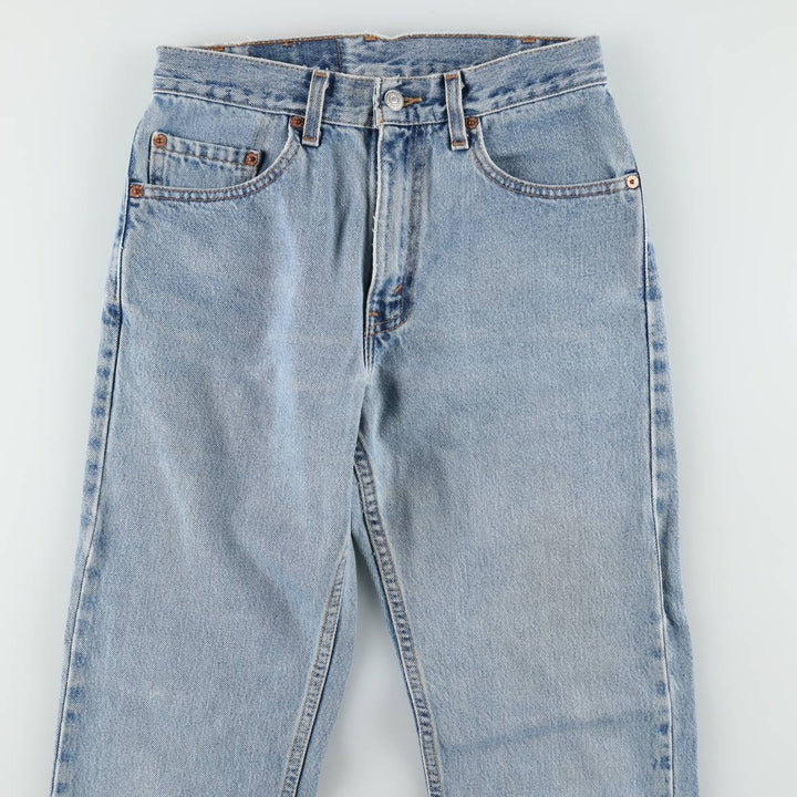 2000'S Levi's 505 Regular Fit Straight Leg Tapered Denim Pants, Made in USA, Women's Size L (equivalent to W27) cotton blue type Vintage Second Hand